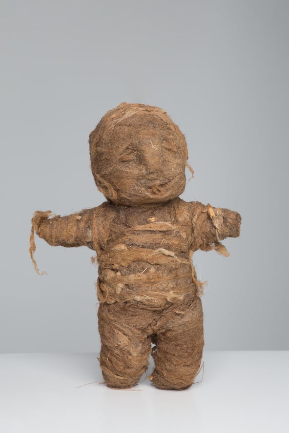 Bébé jovial,
Laine de mouton, 22 × 16 × 13 cm, 2022